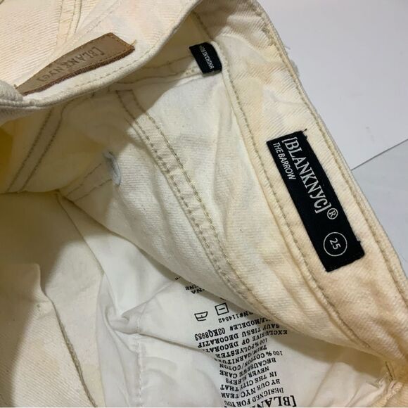 BLANK NYC Love Is Love Denim Crochet Shorts White Multicolor - 25 - Picture 6 of 7